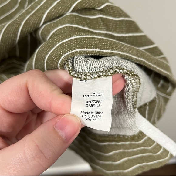 J crew Green White Striped women’s tank top size SMALL - Picture 4 of 6